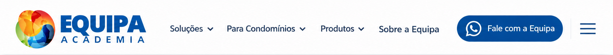 Cabeçalho aprovado da Equipa Academia